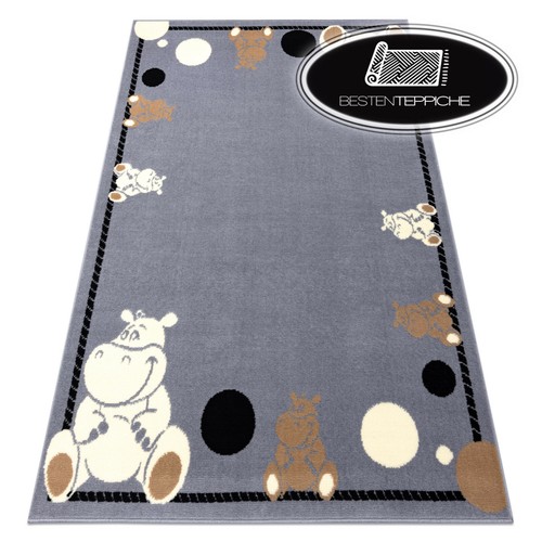 Tapis enfant gris motifs - à,