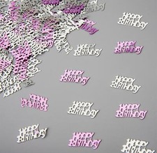 Happy Birthday Pink Glitz Table Scatter Sprinkles Confetti Party DecorationsX1