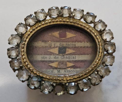 Ancien reliquaire xixe strass - reliquaire, xixe,