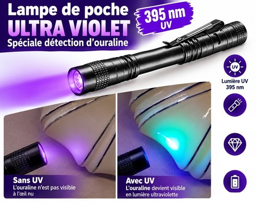 Lampe poche ultra violet - lampe, de