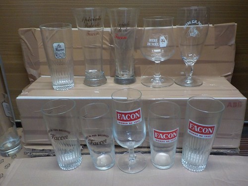 Verre ancien biere - 10,