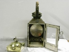 🇫🇷 ANCIENNE LANTERNE GARE SNCF CARENTAN NORMANDIE CHEMIN DE FER LAMPE PETROLE