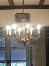 lustre 8 branches en bronze