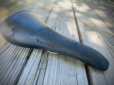 Vintage Velo Titanium Leather Saddle 222g Naturally Distressed Look