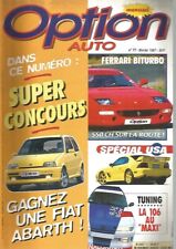 OPTION AUTO N°77 BECQUET DE TOIT / FERRARI BITURBO / TUNING : LA 106 AU "MAXI"