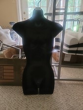 Female Molded Plastic Hanging Mannequin Black