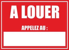 Autocollant sticker panneau maison a louer vinyle appartement