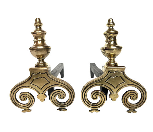 Paire chenet porte buches - paire, de