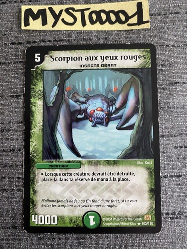 Carte duel masters - carte, scorpion