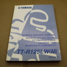 MANUEL REVUE TECHNIQUE D ATELIER YAMAHA TT-R 125 LW 2000 M TTR ENTRETIEN