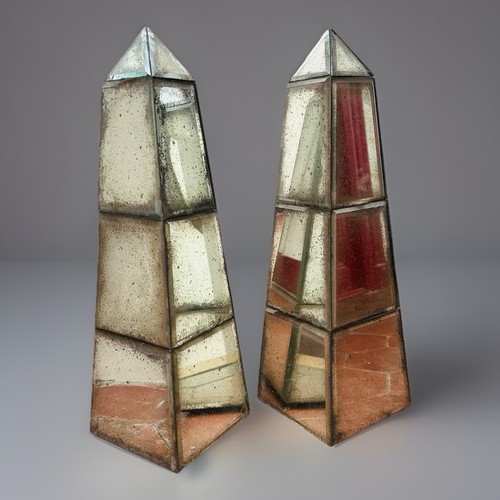 Paire miroirs obélisques - paire,