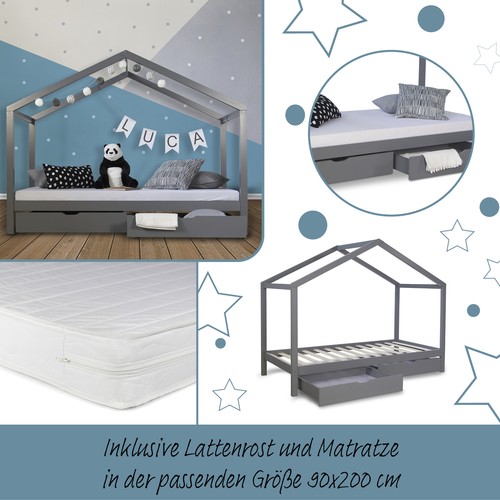 Lit enfant 90x200 matelas - lit,