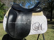 17.5" COUNTY CONNECTION XTR black dressage saddle-WOOL FLOCKED-*on trial*