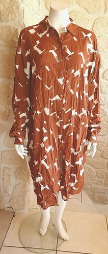 Robe marron blanche neuve - robe,