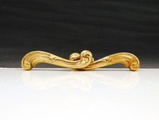 ▨7X7mm Antique Pair of Bronze Door Handle, Louis XV Style, Vintage
