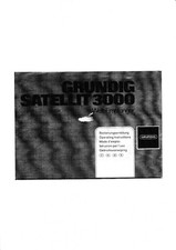 Manuel D'Utilisation Pour Grundig Satellit 3000