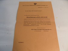 Ancien Feuille Pour Nsu D Roue Quick