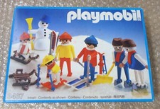 1985 Geobra Playmobil 3467 Family Ski Vacation Complete!