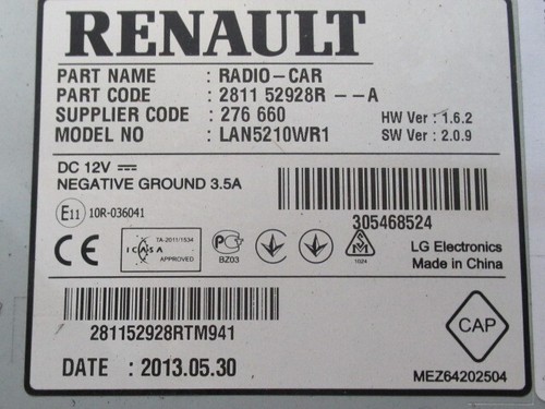 Autoradio recepteur renault - autoradio,