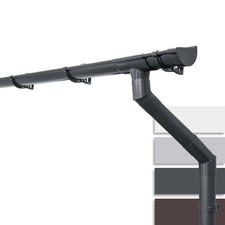 INEFA Kit gouttière pour abri de jardin 100mm semi-circulaire