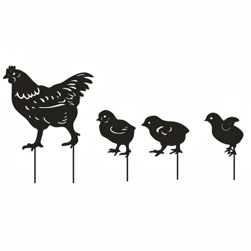 Pièces poule poussins en - 4, et
