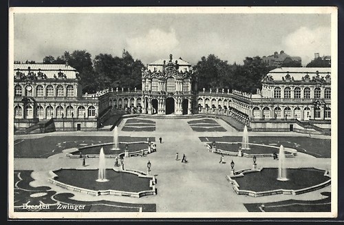 Carte postale dresde partie - postale, dresde,