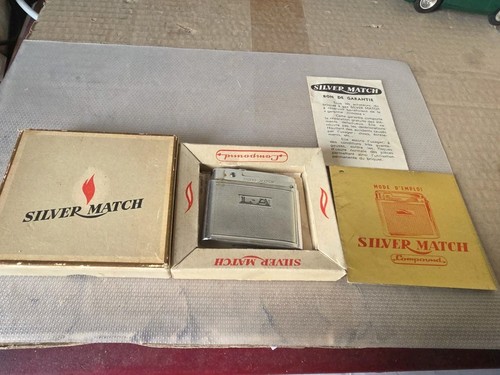 Briquet gaz silver match - briquet,
