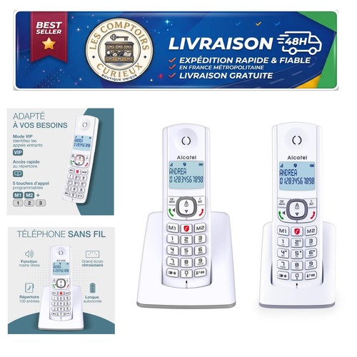Téléphone fixe sans - , fil