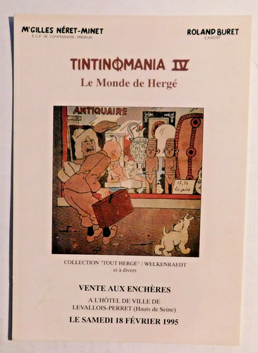 Tintin carte postale hergé - carte,