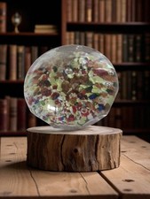 Antique Sulphide Glass Clipboard, Vintage 1900s, Ret Decor Collection