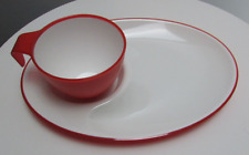 Vintage Ikea Red Cup and Plate Set by Johanna Jelnik