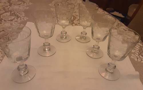 Verres anciens verre taille - 6,