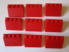LEGO 3297 x 9 Slope 33 3x4 Red Roof Tile Red Home City Train MOC - A92