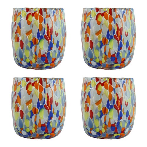 Set four murano verre buvant - four,