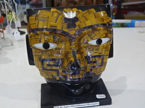 Obsidian and tiger eye - and,
