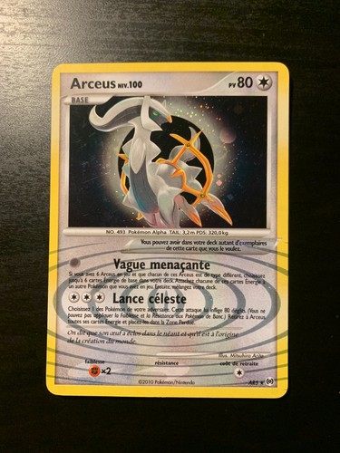 Carte pokémon arceus ar5 - pokémon,