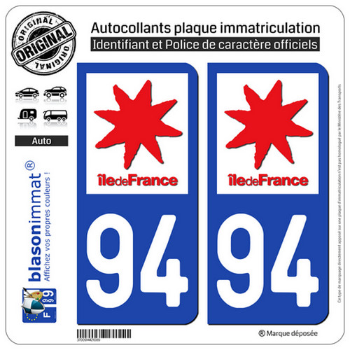 Stickers autocollant plaque - 2,