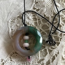 Collier Femme Disque De Jade