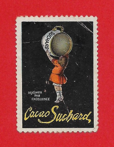 Poster stamp cacao - stamp, suchard