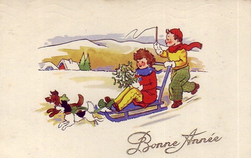 Cpa fantaisie bonne - bonne, annee