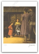 Ex-libris Jean-Claude SERVAIS Etrennes 250ex signé 21x29,7 cm