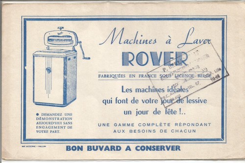 Blotter washing machine rover - blotter,