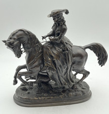 Bronze Signed Louis Marie Moris (1818-1889) - Rider on Horseback - 655003