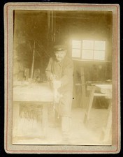 old photo circa 1900. carpenter . cabinetmaker