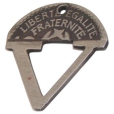 WW2 French Liberation Victory 25 Cent Worked Franc Coin