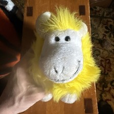 Vintage 1983 DAKIN FUN FARM Stuffed Animal Yak Mountain Green Goat Ram Plush 8"