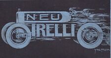 ADVERTISEMENT 1920 PIRELLI TIRES CAR SPEED FUTURISM RACING TIRES H.L.ROOWY