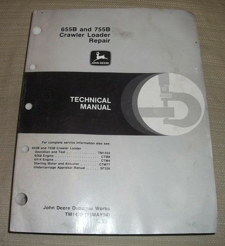 John deere 655b - 755b, manuel