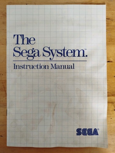 Notice sega master system - sega,