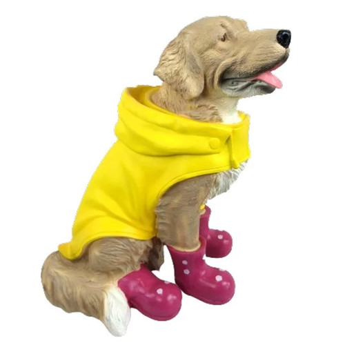 Statue chien labrador assis - , en